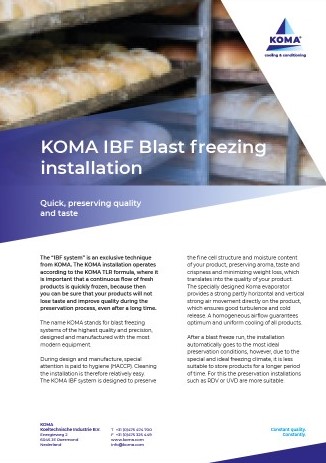 IBF Industrial Blast Freezer