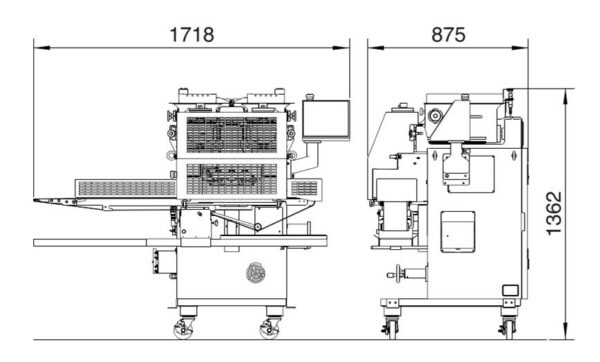 KN050-Dimension rheon Rheon KN 050