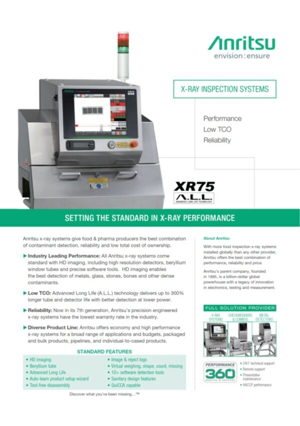 Picture1 X-ray για τη Βιομηχανία Τροφίμων XR 7534 Series